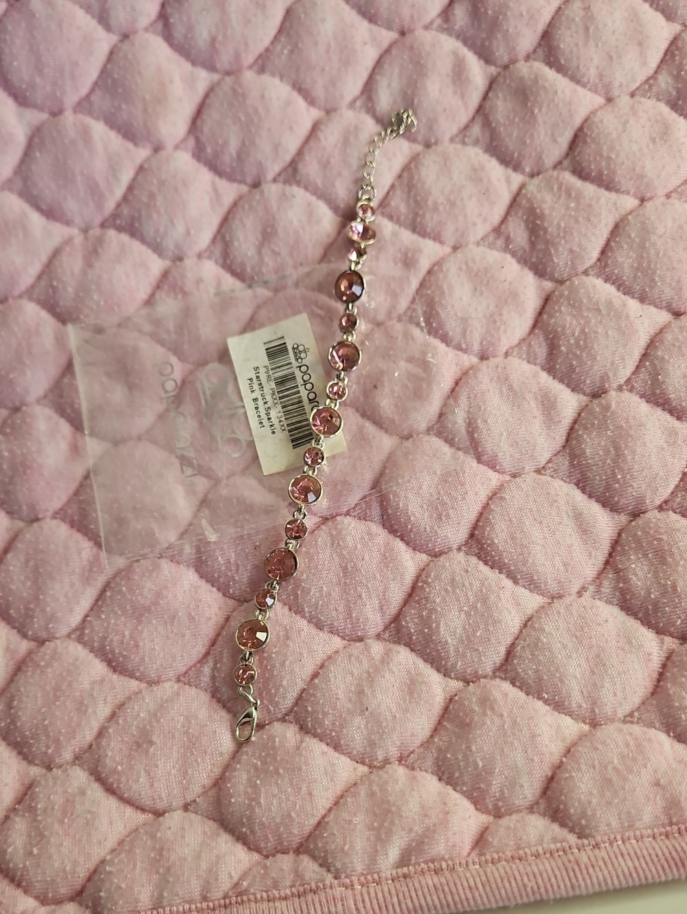 paparazzi Pink Crystal Station Bracelet